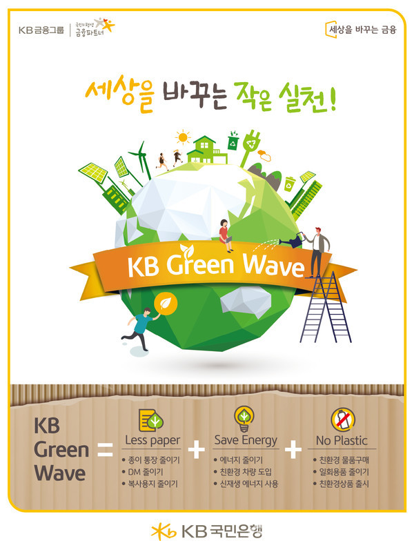 (사진: KB국민은행) KB국민은행 「고객과 함께하는 KB Green Wave 캠페인」