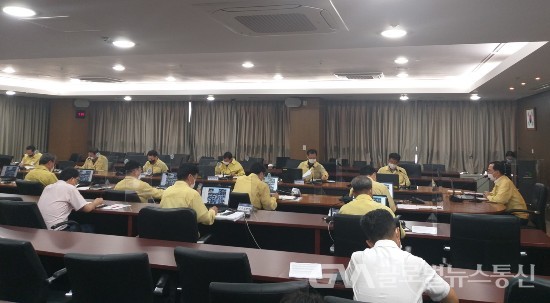 (사진제공:천안시청) 코로나19 대응 긴급 영상회의 개최