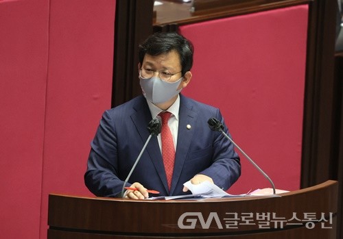 (사진제공:글로벌뉴스통신) 대정부질문하는 김형동 안동.예천 국회의원