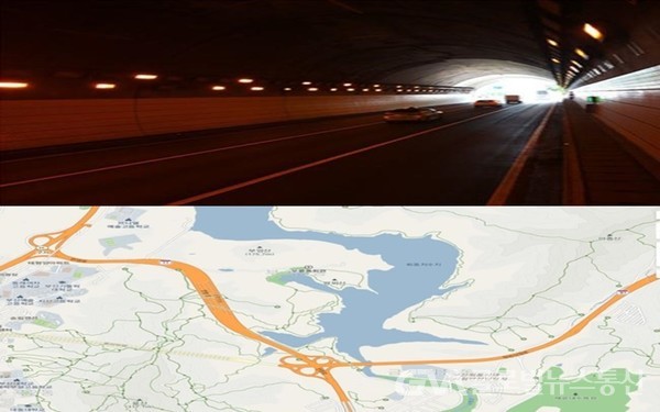 (사진제공:부산시) 오륜터널 LED조명 교체공사에 따른 교통통제