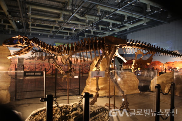 (사진:글로벌뉴스통신 허승렬 기자)'2023년 찾아가는 공룡엑스포 in 일산' 킨텍스 제2전시관