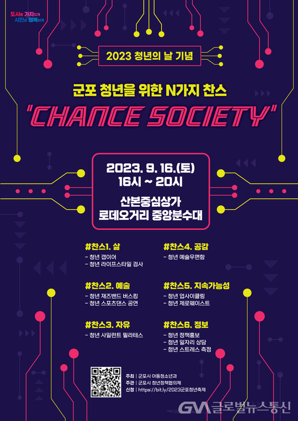 (사진제공:군포시)군포시, 2023년 청년의 날 기념 ‘군포 청년축제:Chance Society’ 개최