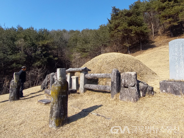 (사진 : 청풍김씨판봉상시사종회) 좌찬성 김관의 묘(1417년) 