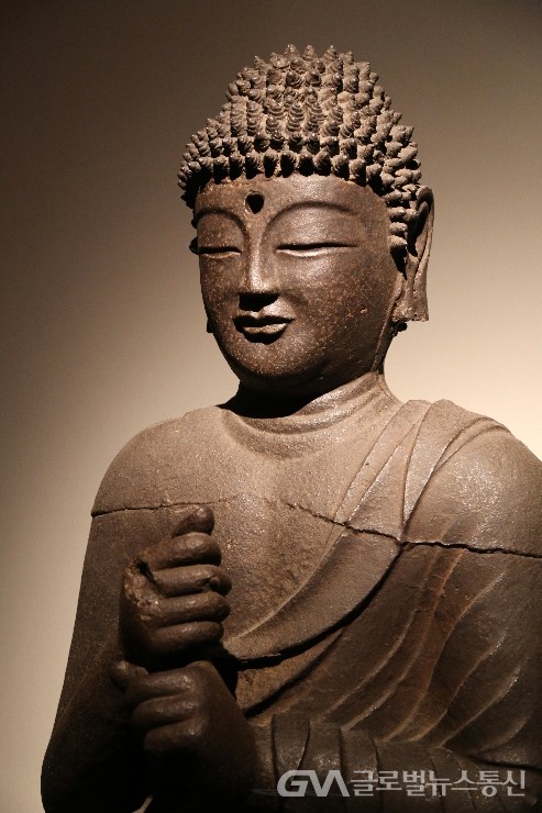 (사진=글로벌뉴스통신) 철제 불상 비로자나 부처님