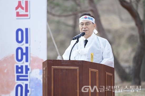 (사진제공:천안시) 박상돈 천안시장, 입장기미독립만세운동 105주년 기념행사 참석