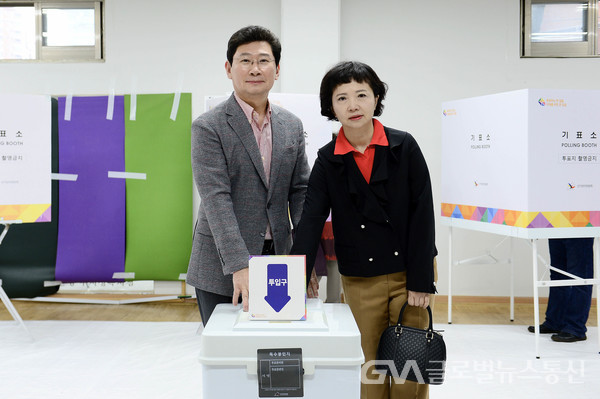 (사진제공:용인시)이상일 용인특례시장 제22대 국회의원선거 투표