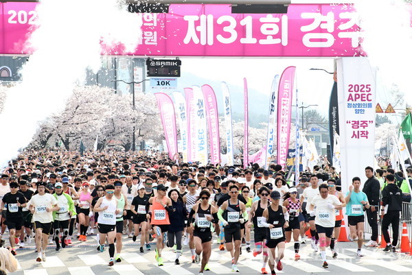 (사진제공:경주시) 제31회 경주벚꽃마라톤대회