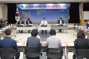 (사진제공:음성군) 조병옥 음성군수, 2025년 정부예산 확보 추진상황 보고회 개최