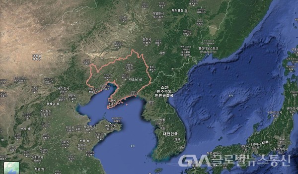 (사진제공:경북도)랴오닝성 지도