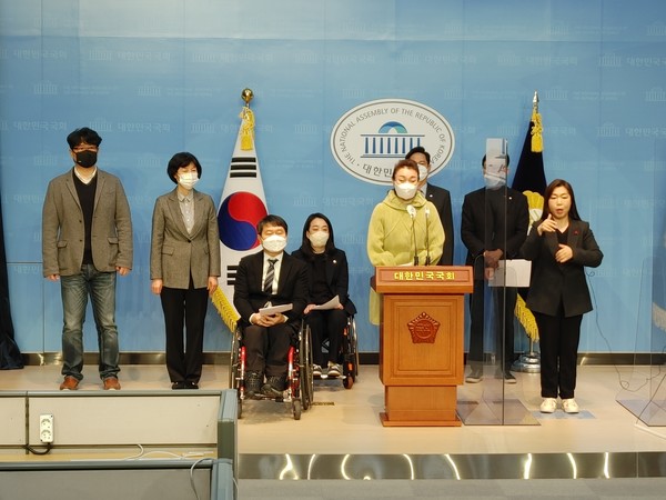 (사진:글로벌뉴스통신 윤일권 기자)발언하고 있는 최혜영 의원