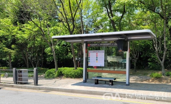 (사진제공:용인시)용인시 기흥구, 25개 버스승강장에 편의시설 설치