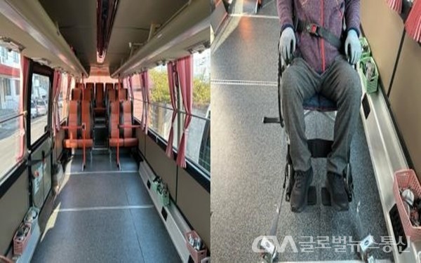 (사진제공:부산시) 장애인 시티투어버스 내부 모습